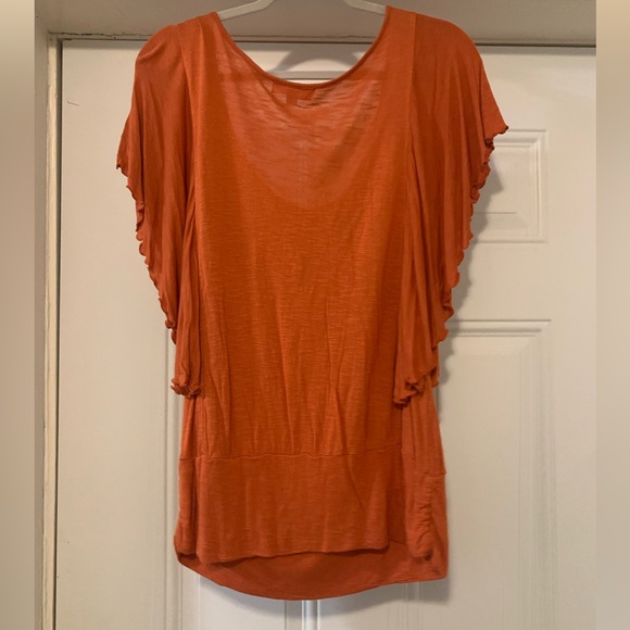 Pumpkin butterfly sleeve top - Picture 2 of 2